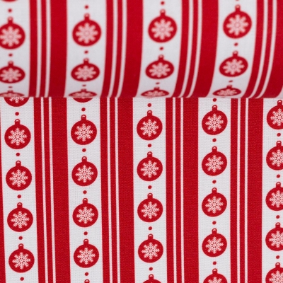 Baumwolle "Joel" Weihnachtskugeln rot